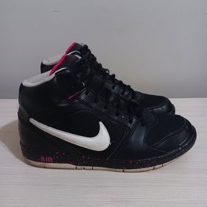 Womens Sz 9 Nike Air Prestige II High 334480-026 Black  Pink  White Sneakers